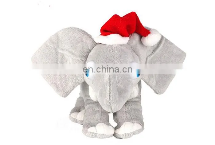SA8000 Socia Audit wholesale customized plush gray animal elephant stuffed toy with big ears