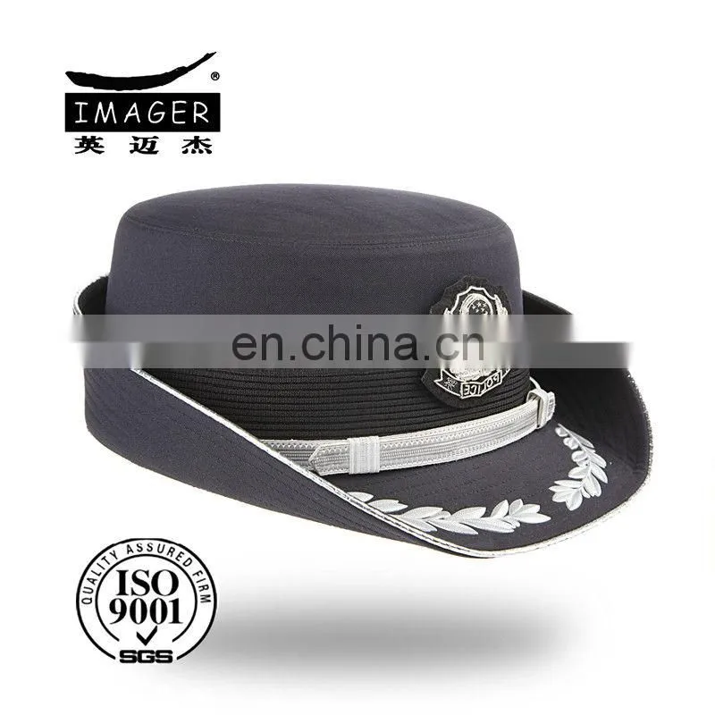 Women's custom flat wool fire fighting sergeant first class hat