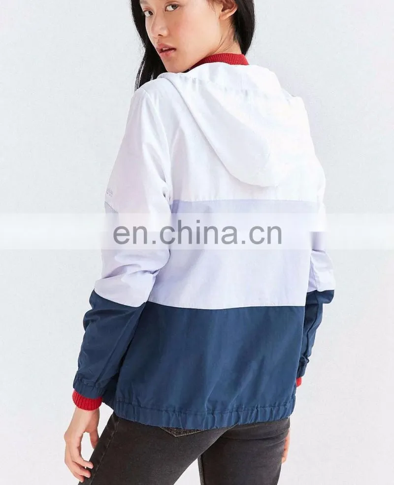 hot custom made women winter wholesale windbreaker jacket