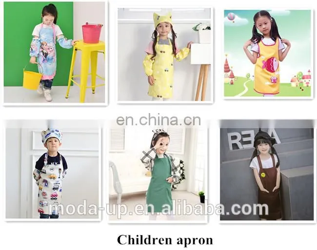polyester stripe kitchen apron with custom logo high quality from China