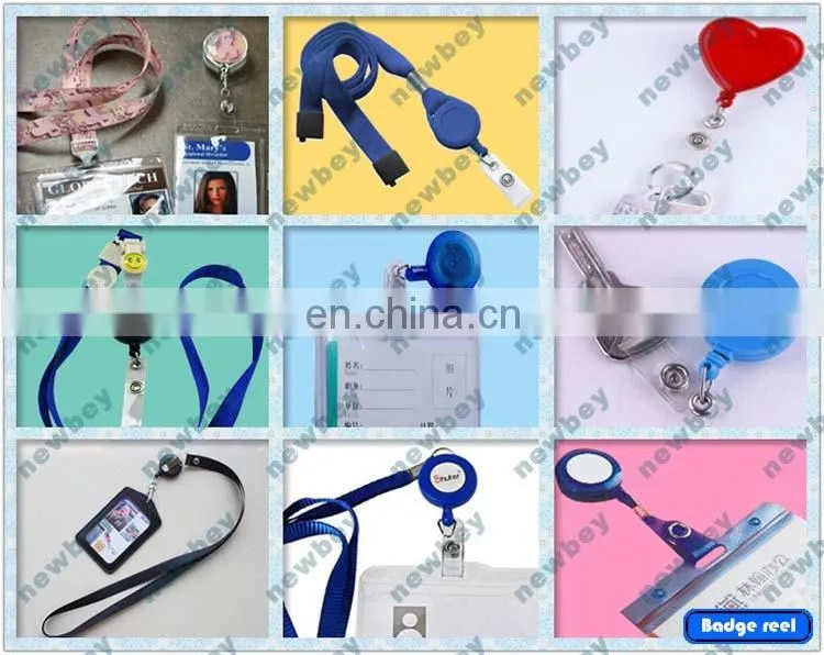 Fancy custom logo print id card yoyo retractable badge holder