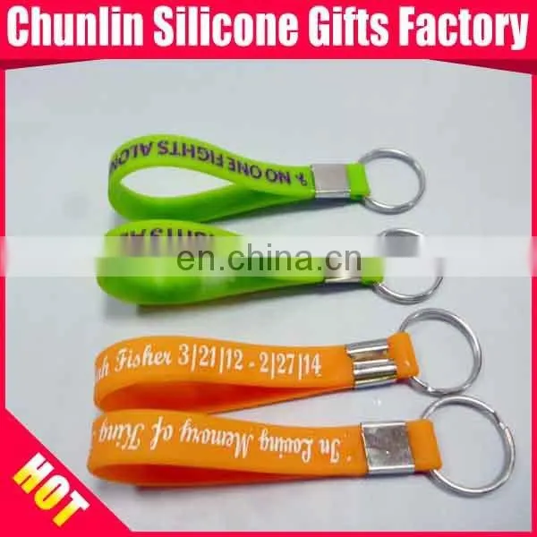 Custom silicone rubber keychains