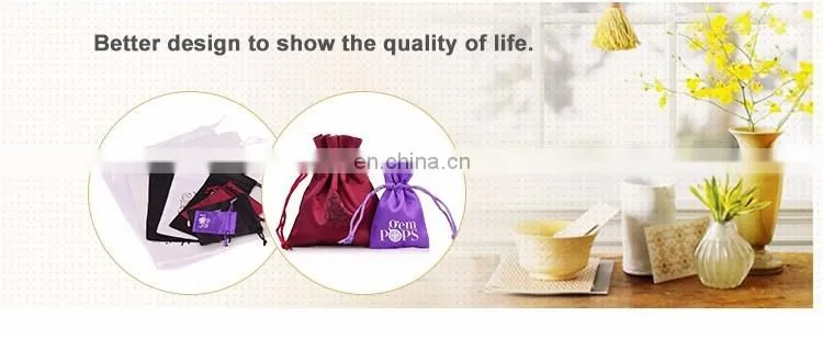 Cheap Silk Drawstring Satin Bag with Logo Printing ,Gift Satin Bag