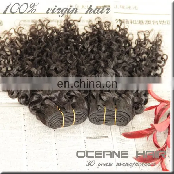 Hot selling ,new style beautiful style 100% unprossed virgin real human indian curly hair