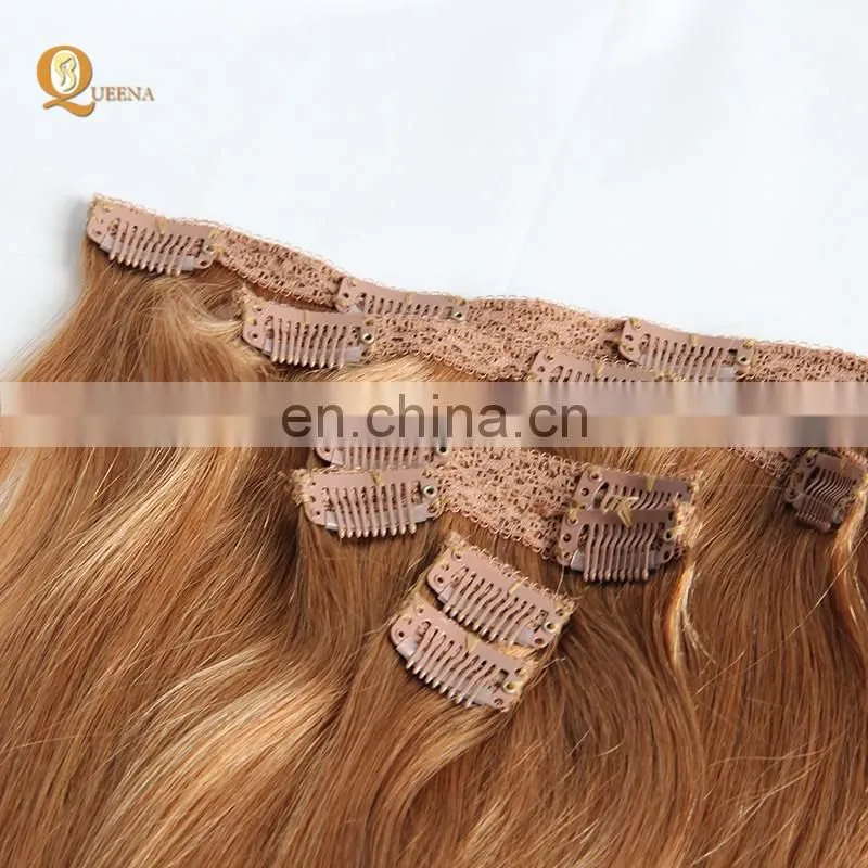 Factory Direct OEM 120 160 220 260grams set Double Drawn Clip in Hair Extension Full Head Set