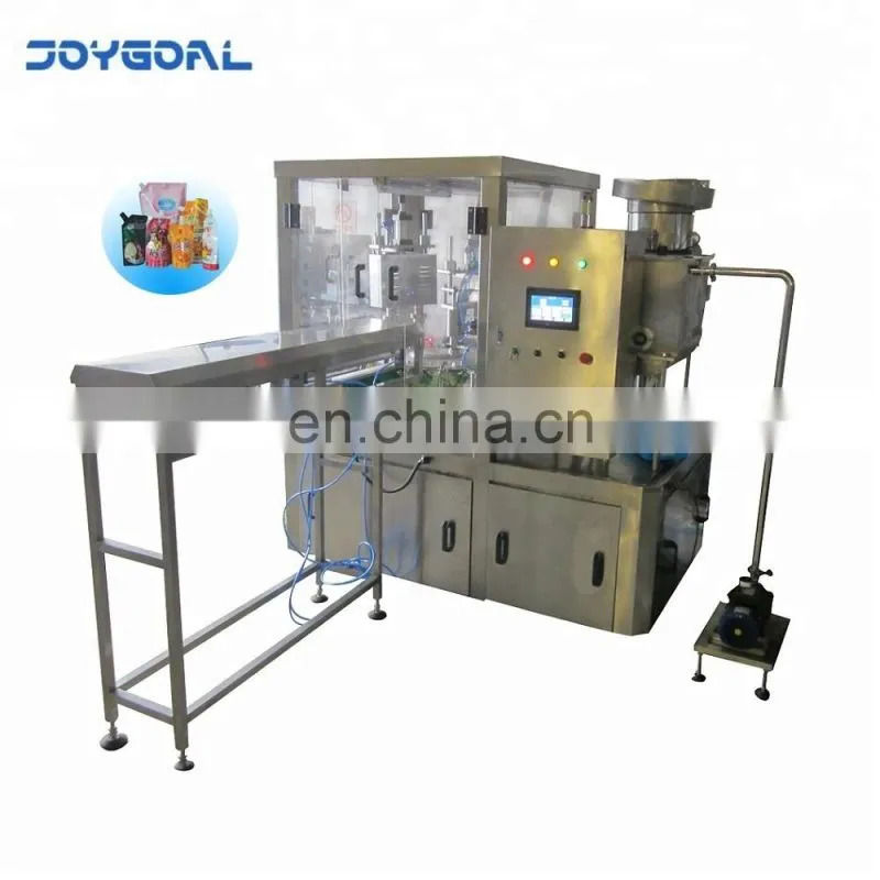 shanghai Full-automatic stand-up powder pouch fill seal machine doypack spout pouch capping machine