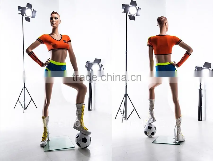 Playing Football Mannequin Realistic Sports Women Display Manikin FTF1