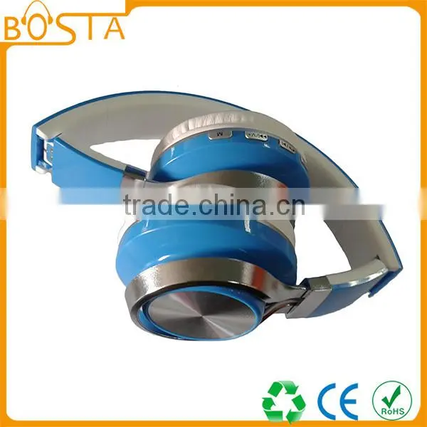 Computer game energy saving bluetooth 4.0 wireless headset with TF fm radio