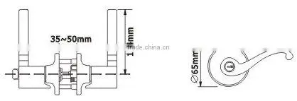 ANSI Grade 3 Tubular Entry Lever Door Lock