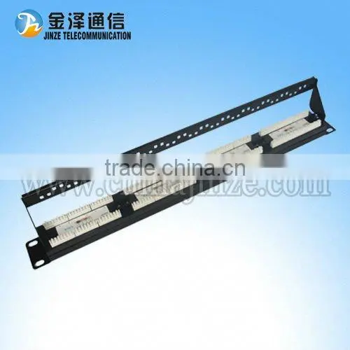 24 Port Cat6 fiber optic Patch Panel
