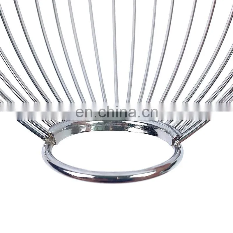Countertop Metal Steel Wire Vegetables Fruit Bowl Banana Holder Kitchen Rack Storage Fruit Basket Metal