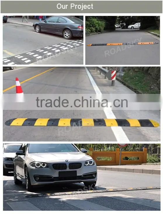 Vehicle Rubber Speed Hump Calming Traffic