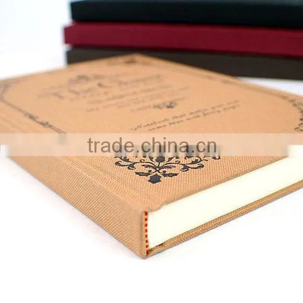 classic A4 A5 A6 OEM notebook hardcover notebook school office design kraft notebook