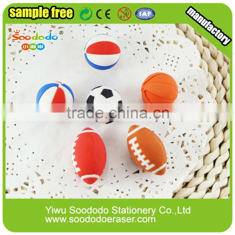Kids Fancy ball erasers stationery product