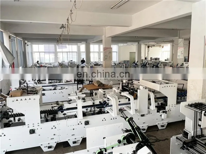 UFG600AG Automatic Pre-fold crash Lock Bottom Folder Gluer, fried chicken packaging box folding gluing machine