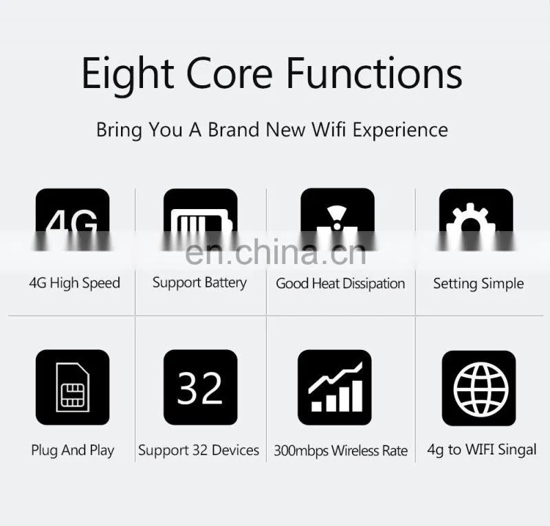ALLINGE SDS1569 B316 B535 4g Cat6 LTE Mobile Wireless Hotspot SIM Card WiFi Router With 3000mAh Battery