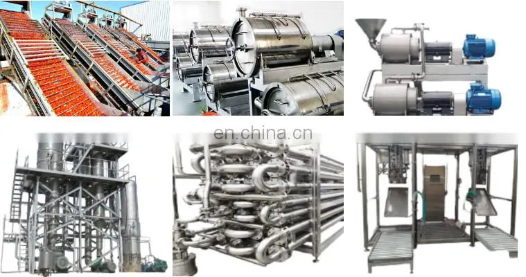 High Quality Stainless Steel Tomatoes Ketchup Making Plant Concentrate Tomato Paste Processing Machine Price