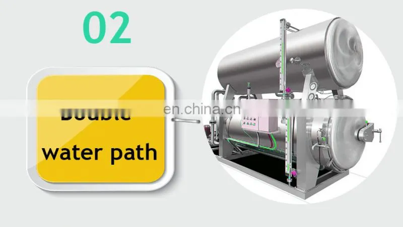 food/mushroom sterilization equipment 65L/100L/150L food autoclave retort for canned food glass jar
