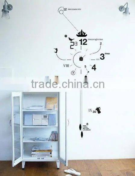 Children's height pvc wall stickers for sitting room
