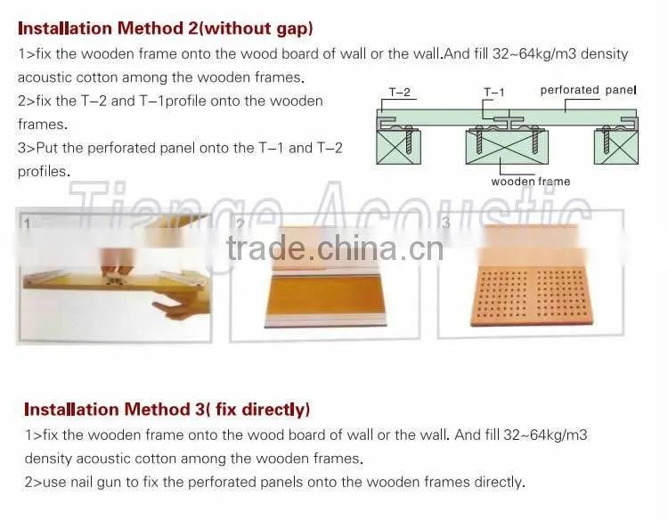 Auditorium Perforated Wooden wall and ceiling Acoustic Panel