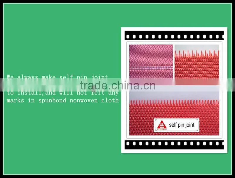 spunbond nonwoven forming belt