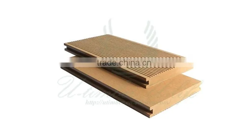 150X25mm deep embossed composite wpc engineered decking popular in Europe