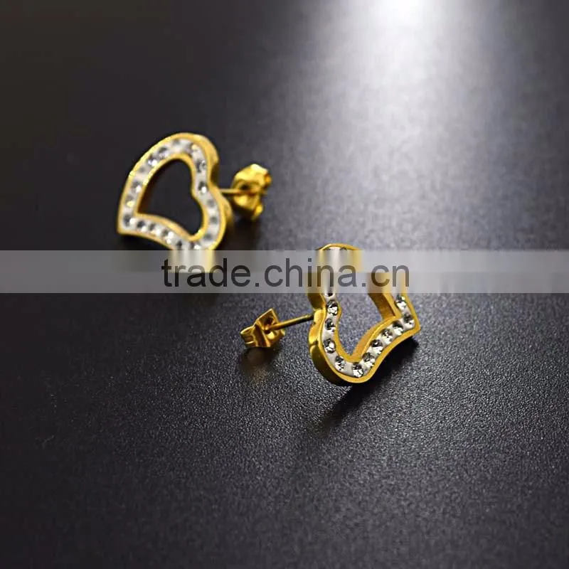 fashion jewelry diamond heart shape african beads jewelry set