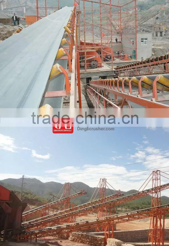 High quality rubber belt conveyor used in quarry and mining industry