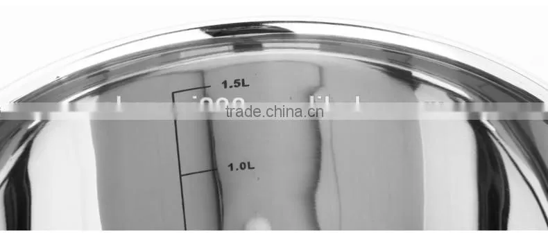 hot sale detachable handle milk boiling pot/ stainless steel doudle bottom soup&stock pot