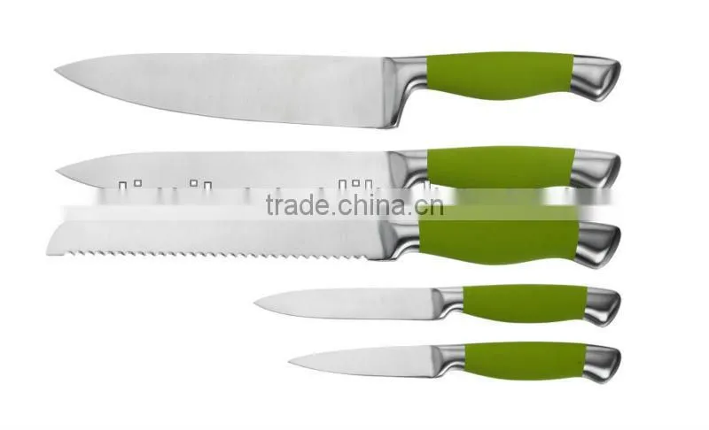 430 S/S +COLOR PAINT HANDLE 6PCS KITCHEN KNIFE SET