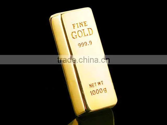 Metal gold usb bar flash drive laser printing