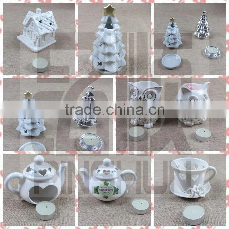"Pinsun"ceramic gun shape candle holder