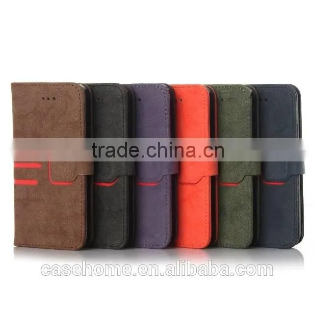 High Quality PU Leather Wallet Flip TPU Case for iphone 6s 6s plus