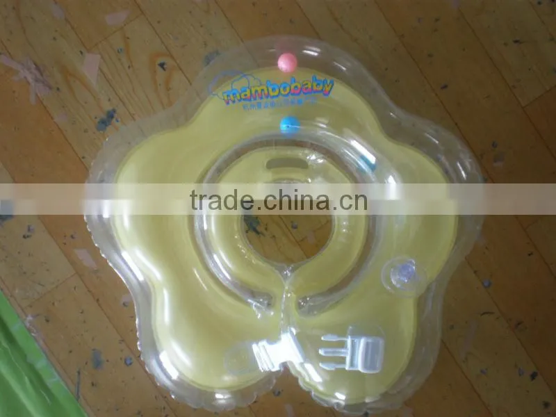 Inflatable baby swim neck float collar