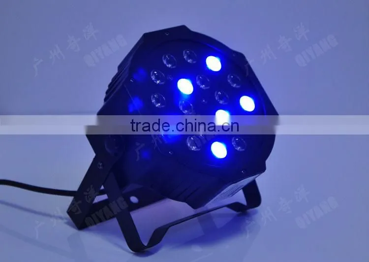 LP7-1803 18pcs 3W RGB plastic flat LED PAR LIGHT