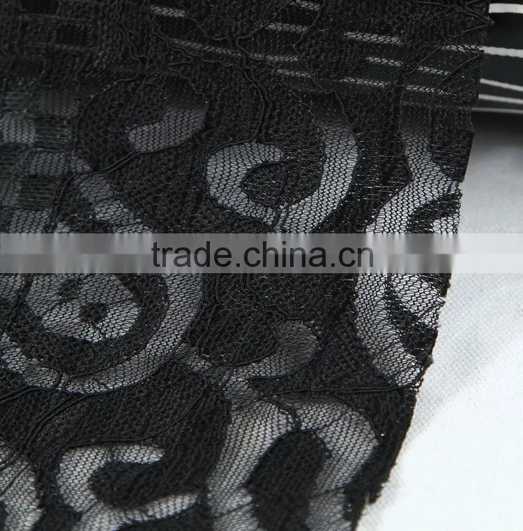 Hot new product 100 poly indian lace embroidery coral lace fabric for sale