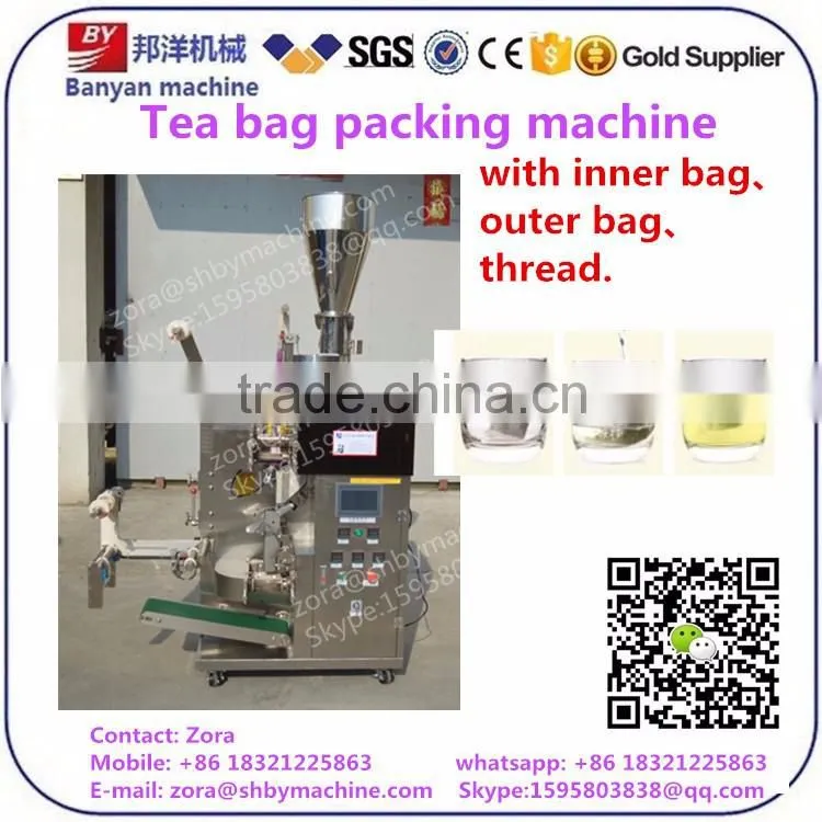 Auto Tea Bag Packing Machine with envelop, Tea Bag Sealing Machine with envelop
