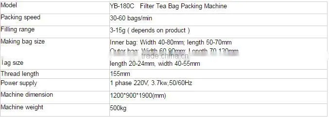 Automatic Tea bag with string and label packing machine Made in China