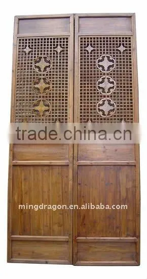 chinese antique natural carved screen