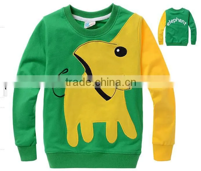 round neck cotton long sleeve cotton t shirt with printing