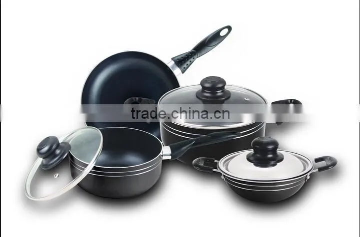 High Quality Aluminum 7 Pcs Cookware sets