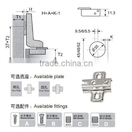 Two way types of hinges