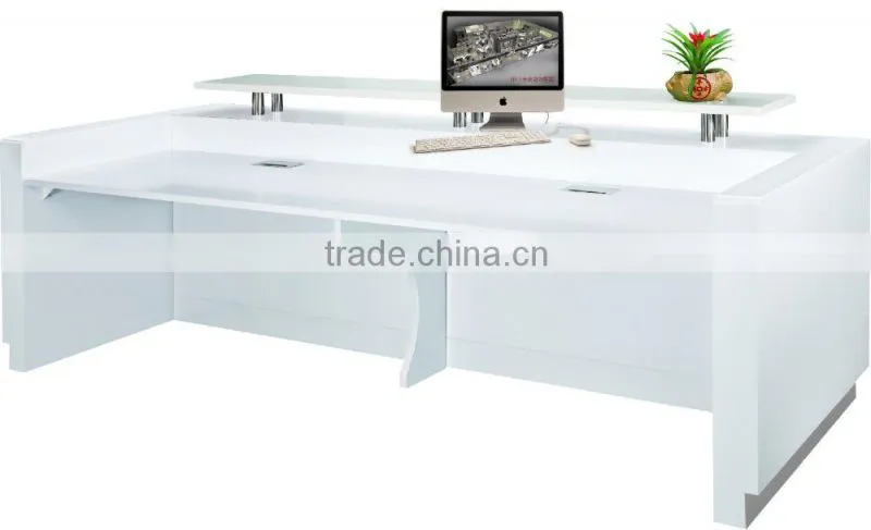 high quality modern style white reception desk factory sell directly QT2416