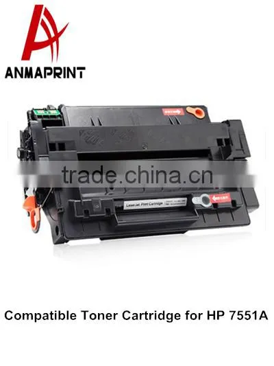 Laser Toner Cartridge Q7551 compatible for HP Printers bulk buy from china