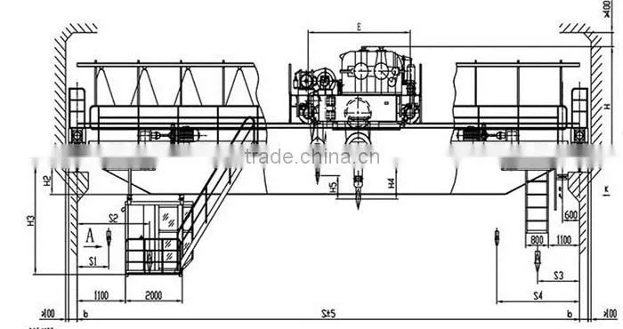 electric overhead travelling crane Custom tonnage