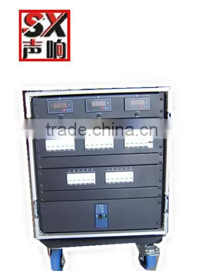 power distro flight case /12U amp rack case