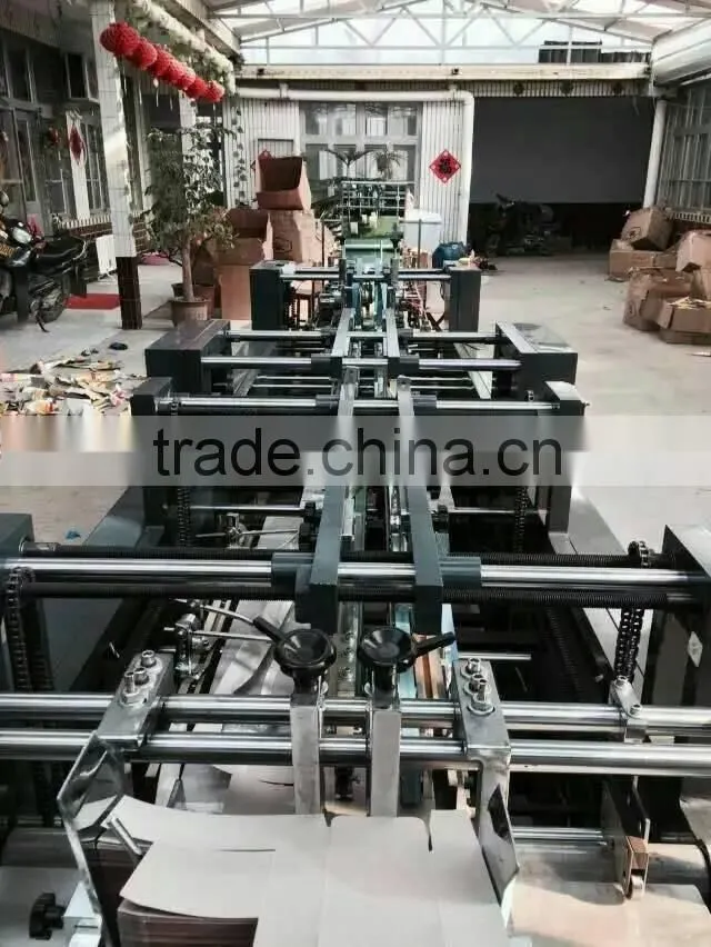 High speed automatic carton box crash-lock bottom folder gluer machine/carton box making machine prices