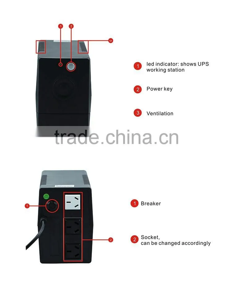 HOT!!!! 850VA 480w line interactive ups ups power ups supply
