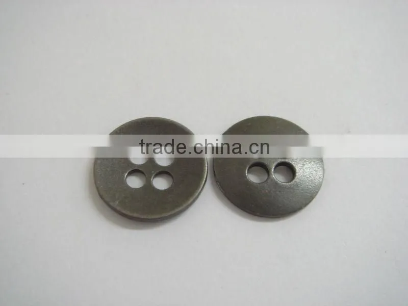 12.5mm fossa thin 4 holes zinc alloy metal shirt button