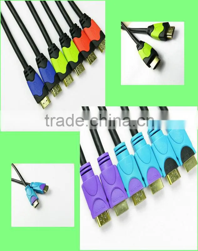 High speed Flat HDMI Cable 24k gold 3D Ethernet 1080p 2160P